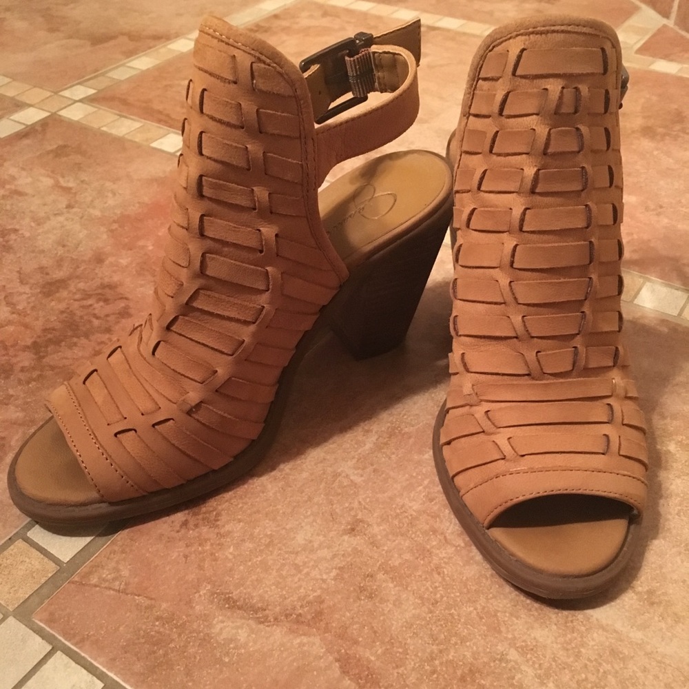 Jessica Simpson leather heels
